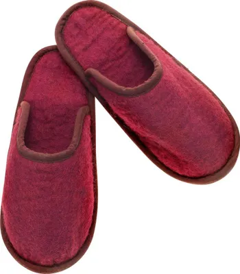 Produktbild von Glorex Filz-Pantoffel rot Größe M (39-40)