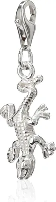 Produktbild von Damen Charm-Anhänger Salamander 925 Silber 18x10mm Schmuck für Bettelarmband