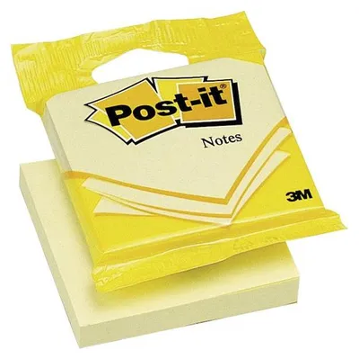 Zdjęcie produktu dla Post-It 6820, Kwadrat, Żółty, Papier, 76 mm, 76 mm, 100 ark.