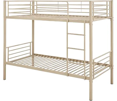 Produktbild von Metall-Etagenbett "ADAM" – 90 x 190 cm – Taupe