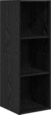 Immagine prodotto di Set mobile TV vidaXL nero effetto rovere 37 x 37 x 107 cm