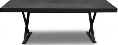 Produktbild von Casa Padrino Luxus Massivholz Esstisch Schwarz 180 x 100 x H. 76 cm - Massiver Küchentisch - Massivholz Möbel