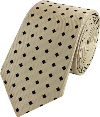 Produktbild von Fabio Farini - 1 Stück Herren Krawatte Blautöne - verschiedene Blaue Männer Schlips in 6cm Schmal (6cm), Gobi Beige/Black