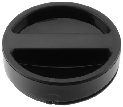 Thermoskannen-Verschluss, Kunststoff, schwarz, Ø 6 cm