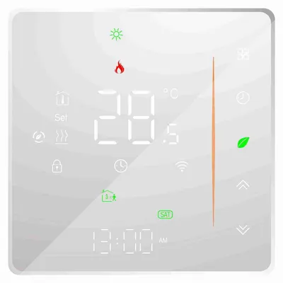 Smart Thermostat mit WLAN, Wochenprogramm, App & Sprachsteuerung, Weiß