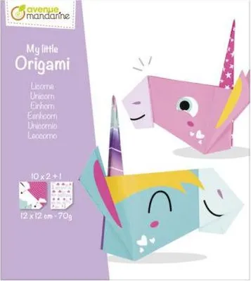 Immagine prodotto di Carta origami 12x12 cm Unicorno 20 fogli