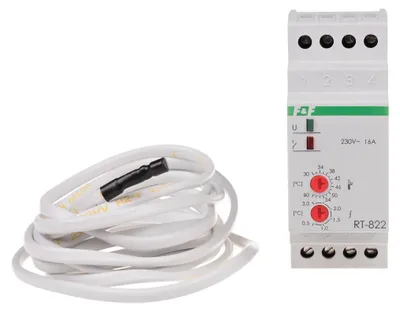 Zdjęcie produktu dla F&F | Regulator temperatury RT-822 - 30–60°C - Automatyczne sterowanie - Oszczędność energii
