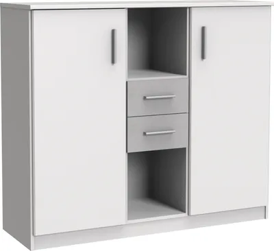 Obrázek produktu pro Highboard >Joker< (B/H/T: 122x105x41 cm) in Weiß - 122x105x41cm (BxHxT)