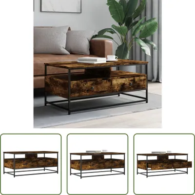 Produktbild von The Living Store Couchtisch Räuchereiche 100x51x45 cm Holzwerkstoff