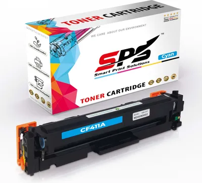 A toner cartridge and its packaging are displayed.