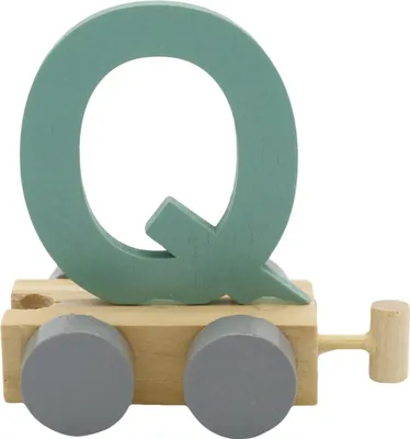 Produktbild von Charl's Toys Buchstabe Zug  Q Grün | Buchstaben