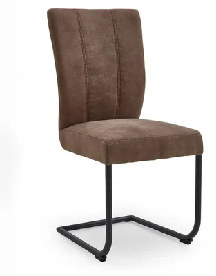 Produktbild von Schwingstuhl - Braun - Schwarz - Mikrofaser - Eisengestell