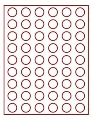 Produktbild von Lindner 2109E Velourseinlage rot 2109E (Ø 26,75 mm)