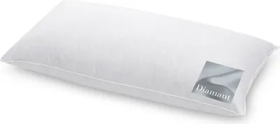 Produktbild von HANSKRUCHEN Diamant Kopfkissen Daunen 40x80 cm Allergiker Kopfkissen waschbar 3 Kammern Schlafkissen weiss -  Germany