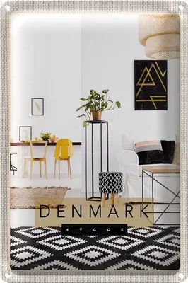 Produktbild von Blechschild Reise 40x30cm Dänemark Wohneinrichtung Tisch