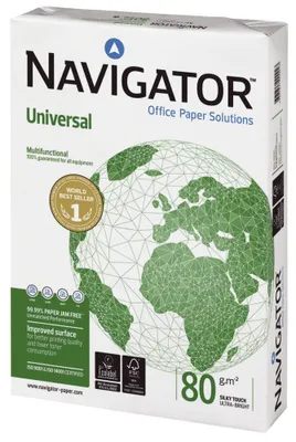 Zdjęcie produktu dla 5x Navigator N80A3 Universal A3 80 g/m² biały 500 arkuszy