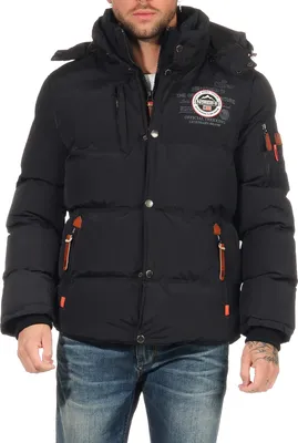 Produktbild von Geographical Norway kurze warme Herren Jacke Winterjacke Model: G-Valon, Farbe: Schwarz, Größe: L