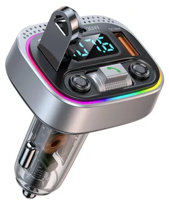 Produktbild von INF Auto Bluetooth MP3 Adapter mit Bluetooth 5.3, PD30W USB-C und Dual-USB-Ladegerät — DC/5V-2.4A Ausgang, 12V-24V Eingang