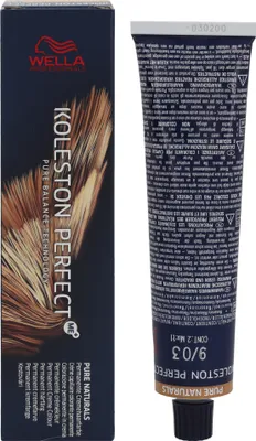 Produktbild von Wella Koleston Perfect Me+ Pure Naturals, Blond, 9/03, Frauen, 60 ml, Alle Haare, Tube