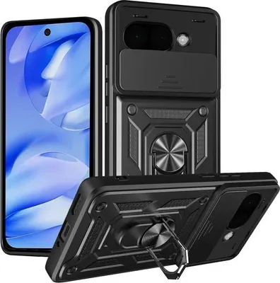 Produktbild von Hülle für Google Pixel 9a - Phonesta CamShield Back Cover mit Kamera-Slider - Schwarz