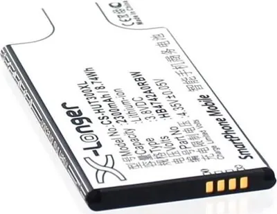 Produktbild von Akku für Huawei HB4742A0RBC Li-Ion 3,8 Volt 2300 mAh schwarz.