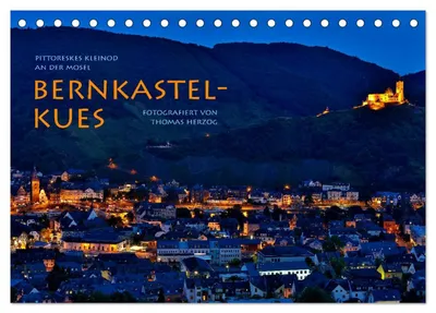 Zdjęcie produktu dla BERNKASTEL-KUES (kalendarz biurkowy 2027, format DIN A5, układ poziomy), kalendarz miesięczny CALVENDO