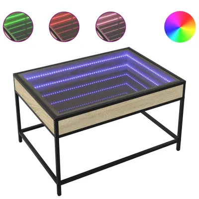 Produktbild von vidaXL Couchtisch mit Infinity-LED Sonoma-Eiche 70x50x41 cm