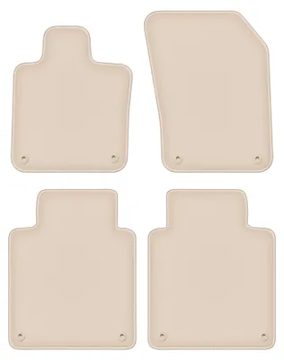 Produktbild von DURBAN Beige Velours-Fußmatten-Set für Volvo S90 II Lang/lang (2016-)