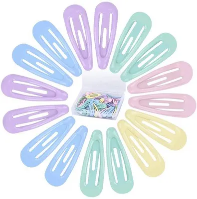 Image de Pinces à cheveux pour enfants et femmes, lot de 30, pinces métalliques antidérapantes, pinces à cheveux et accessoires pour filles et femmes (assortiment de couleurs A)