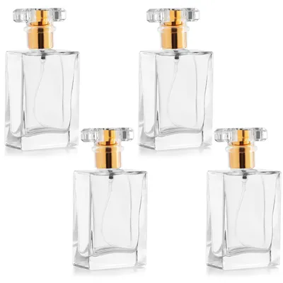 JIUWU Leere Rollerball-Flaschen 50 Ml – 3 Stück, Transparent, Für ätherische Öle, Parfüm & DIY-Kosmetik