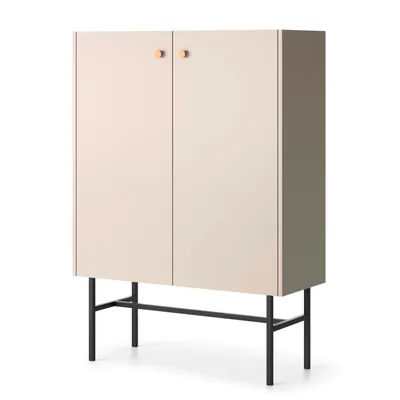 Produktbild von BEAUTYSOFA | Kommode DALIA mit 2 Türen, Stilvoller Stauraum für Wohnzimmer, Schlafzimmer & Büro, Moderne Kommode in Kaschmir