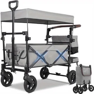 Immagine prodotto di Bolderkar – Carrello pieghevole con una capacità di 110 litri – Carrello da trasporto in nylon Oxford con ruote grandi