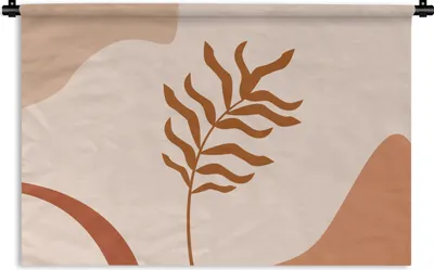 Produktbild von MuchoWow® Wandteppich Wandbehang Sommer - Pflanze - Braun 90x60 cm Tapisserie Dekoration Wandtuch - Wandskulpturen - Bildteppich
