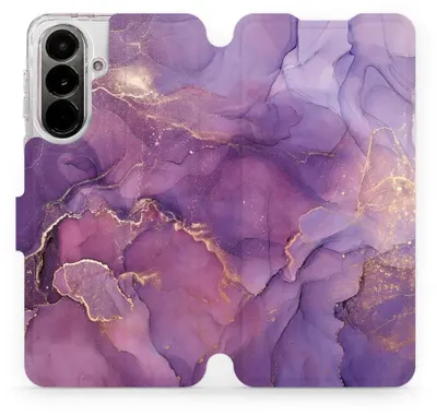 Zdjęcie produktu dla Etui ochronne z klapką do telefonu Galaxy A37 5G, marki Mobiwear, kolor fioletowy