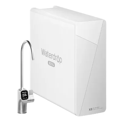 Obrázek produktu pro Systém reverzní osmózy Waterdrop X8, certifikát NSF/ANSI 58 a 372, beztlakový vodní filtr s reverzní osmózou 800 GPD, 9stupňový systém filtrace vody RO