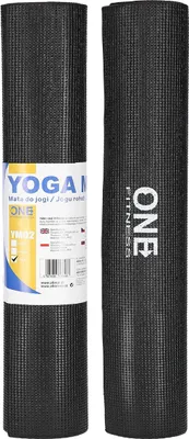 Image de Tapis de yoga noir, antidérapant, épaisseur 6 mm
