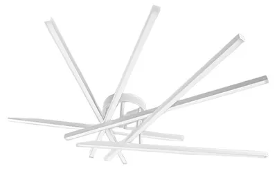 Immagine prodotto di Plafoniera LED 70W in Alluminio Bianco Opaco, 4900 Lumen, Dimmerabile con Selettore CCT 3000K/4000K/6000K, Design Moderno IP20 - Perenz