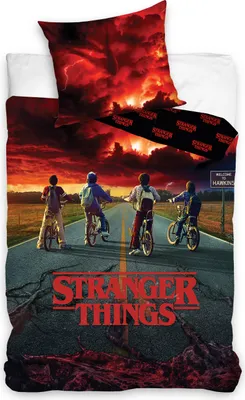 Produktbild von Stranger Things Bettwäsche STR225020-4 ,135x200 cm + 80x80 cm…