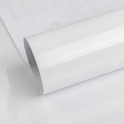 Image de Film adhésif blanc brillant, dimensions 40 cm x 9 m