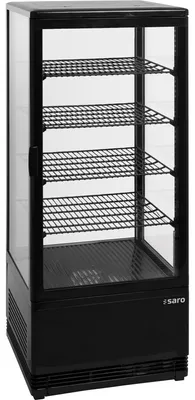 Productafbeelding van Saro 330-1013, Koelvitrine, Vrijstaand, Zwart, Kunststof, Kunststof, 98 liter
