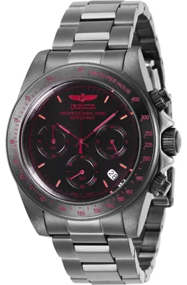 Obrázok produktu pre Invicta Speedway 27771 Pánske Hodinky - Quartz Hnací Mechanizmus - Nerezová Oceľ s Čiernym Ciferníkom - 39 mm