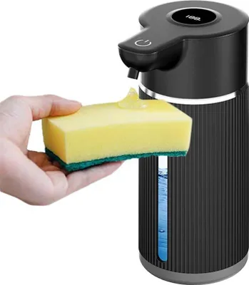 Produktbild von INF Automatischer Seifenspender mit Display für Küche und Badezimmer Schwarz