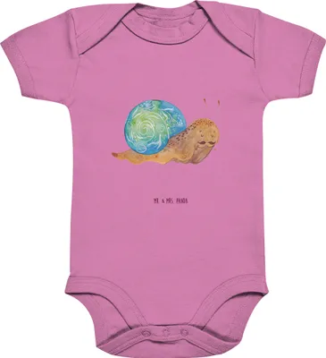 Produktbild von Mr. & Mrs. Panda Strampler Baby Schnecke Sir 6. - 12. Monat - Bubble Gum Pink - Geschenk, Lustige Sprüche, Babybody, Motivation, Babystrampler, Lebenseinstellung, overall