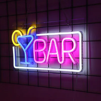 Produktbild von 1 Stück Neon-LED-Bar-Neonbuchstaben-Wandleuchte, hübsche Neonlampe für Bar, Club, Party, Deko-Geschenk, 4222 cm
