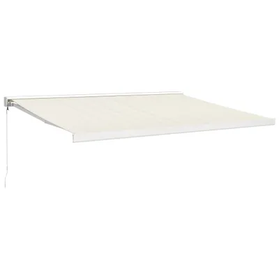Immagine prodotto di vidaXL Tenda da sole retrattile crema 4x3 m in tessuto e alluminio
