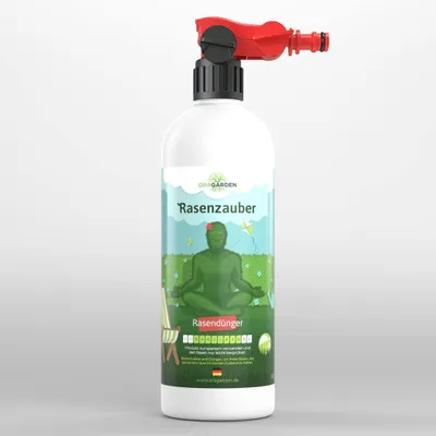 Produktbild von OraGarden Rasenzauber – Flüssiger Rasendünger 500 ml mit Düngerspritze für 200 m2
