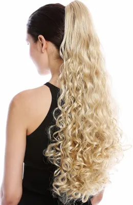 Produktbild von WIG ME UP Zopf Pferdeschwanz Lang Lockig Goldblond N440-V-26
