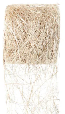 Produktbild von Dekoband ABACA, Pflanzenfaser-Band, Raffia/Sisal 7cm/5m Elfenbein