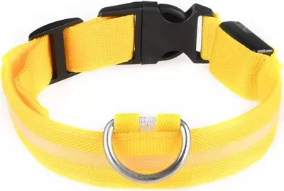 Obrázok produktu pre LED obojok pre psov Mesh / žltá L