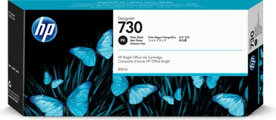 Produktbild von HP 730 - 300 ml - mit hoher Kapazität - Photo schwarz - original - DesignJet - Tintenpatrone - für DesignJet SD Pro MFP, T1600, T1600dr, T1700, T1700dr, T1708, T1708dr, T2600, T2600dr